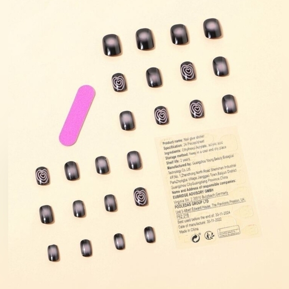 2/$16 Pink Hearts Press On Nails - Picture 7 of 13